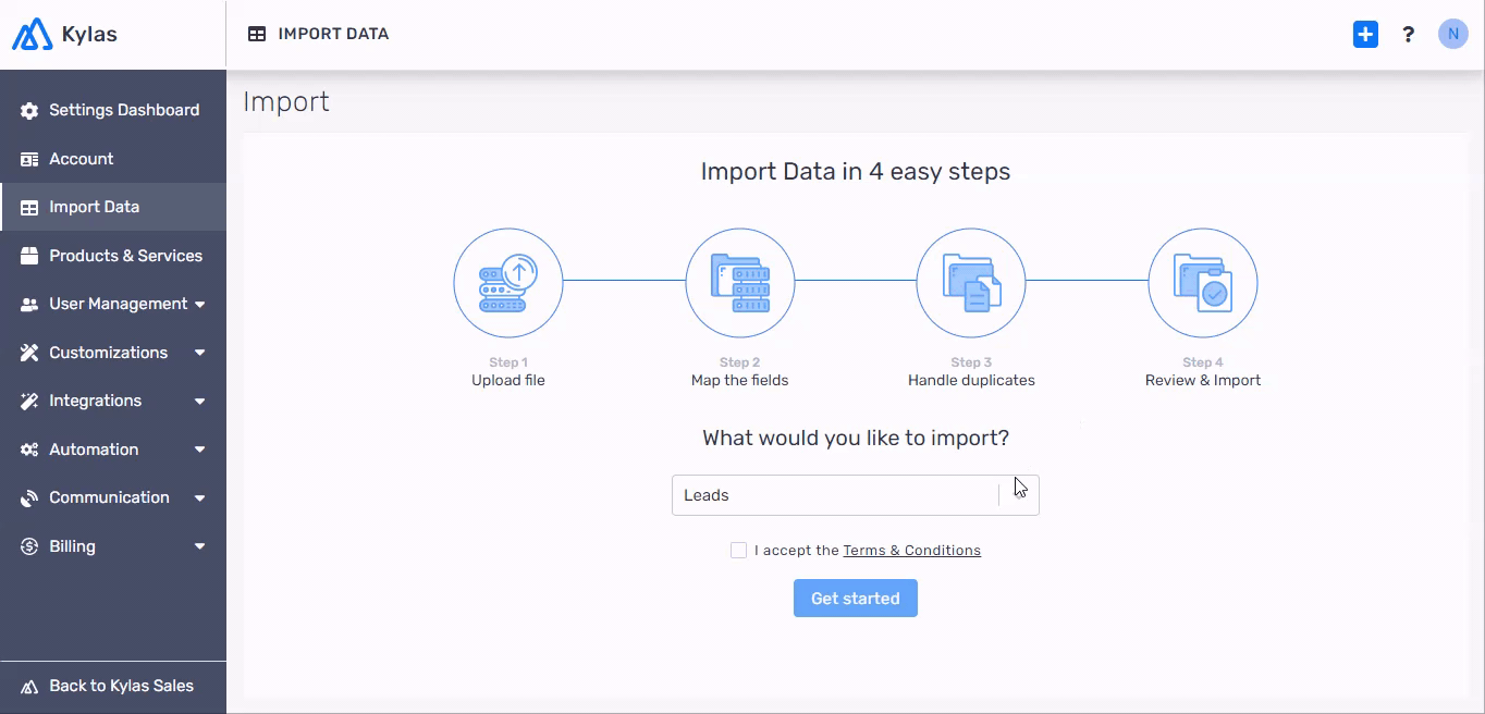 migrate data from other CRMs