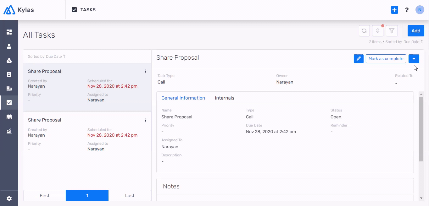 Delegate Leads And Tasks