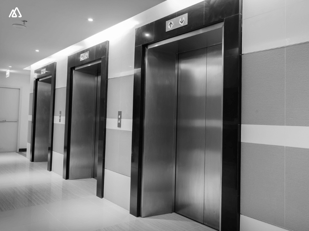 piucture of grey elevator for elevator pitch