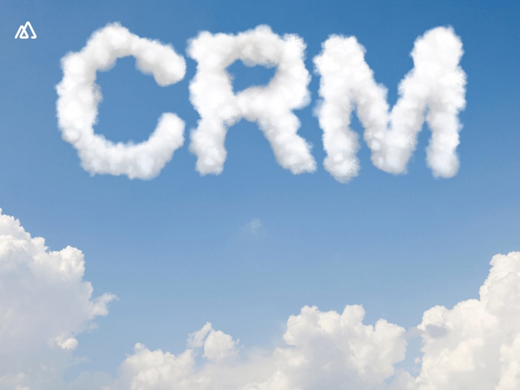 cloud with Sales CRM written on it