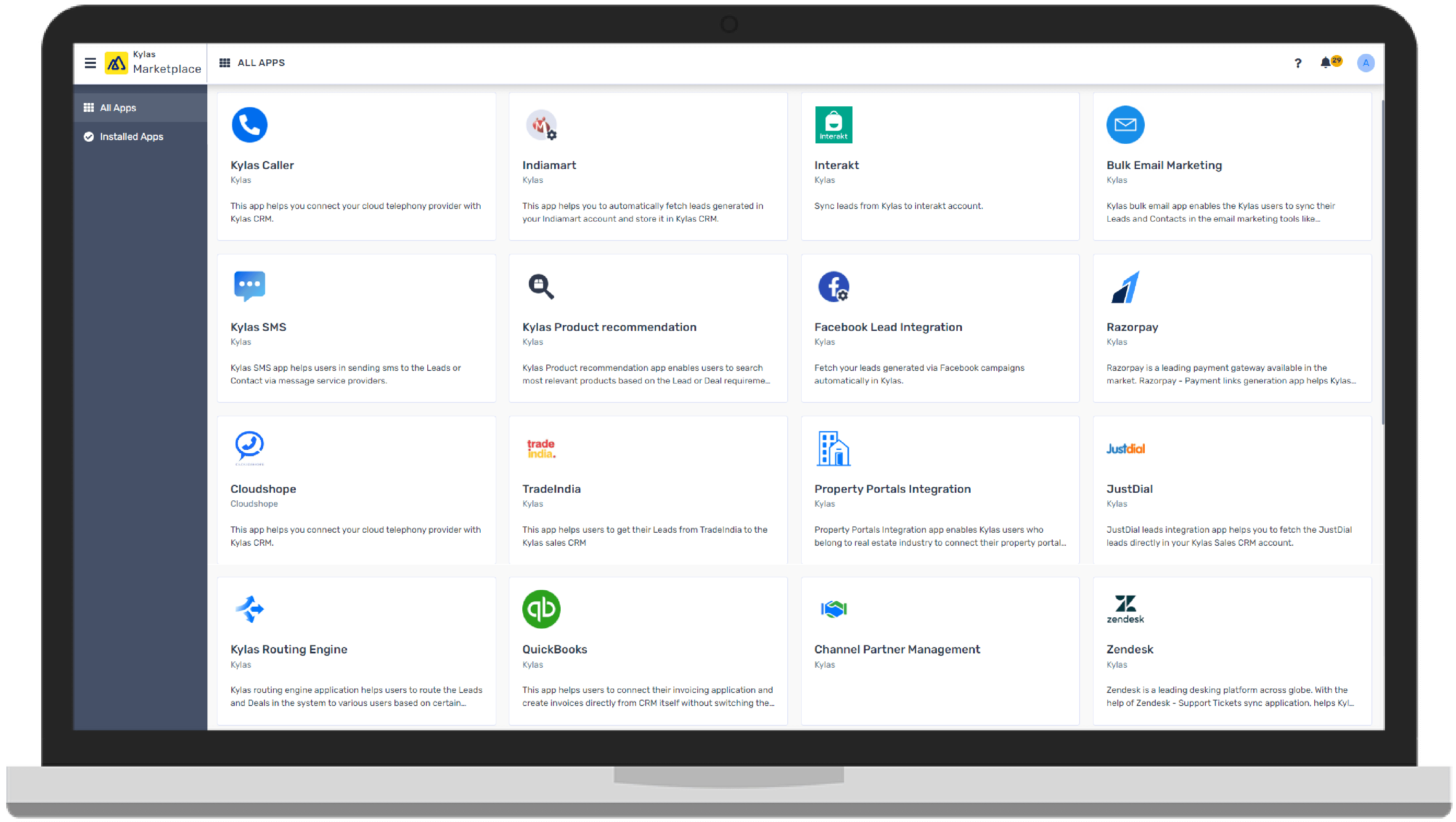CRM Integrations Marketplace With Kylas CRM Software CRM Integrations Marketplace With Kylas CRM Software
