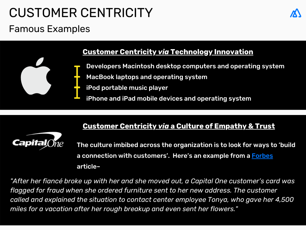 Customer centricity famous examples