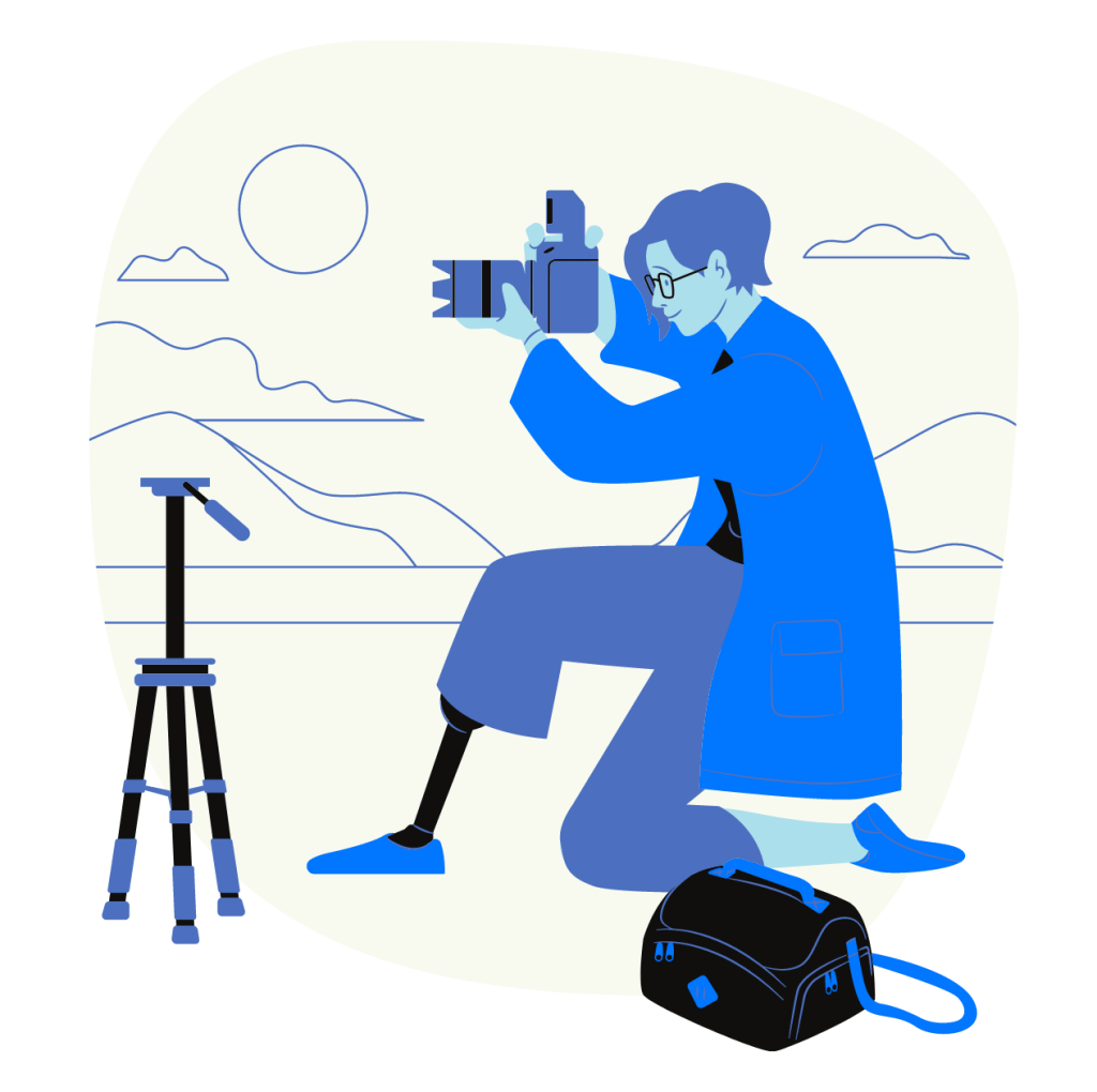 Working woman photographer