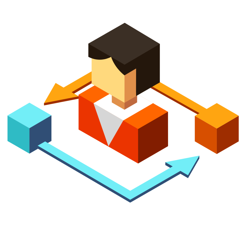 Job rotation icon