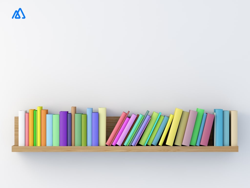books on a shelf