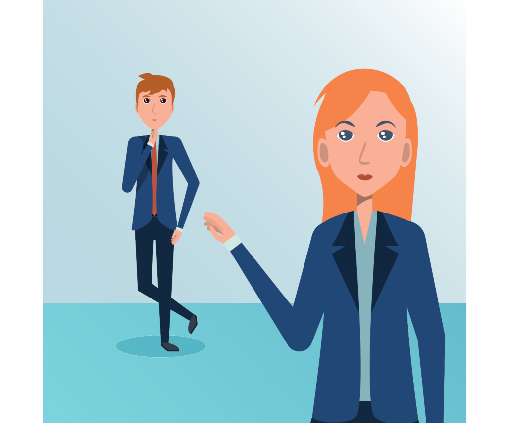 business man and women standing business man and women standing