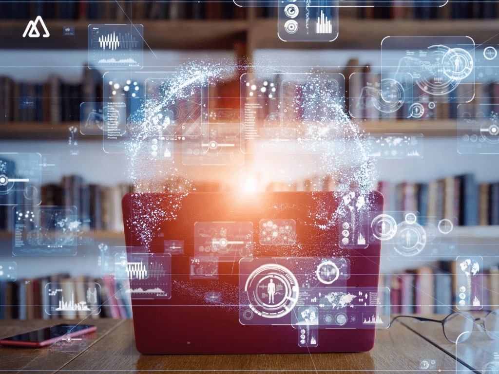 Laptop with technology showing CRM for Ed Tech Business