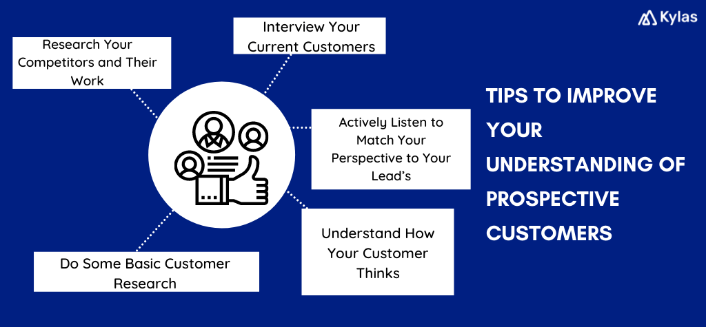 infographic on tips to improve your understanding of prospective customers