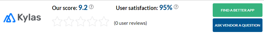 Kylas score and user satisfaction