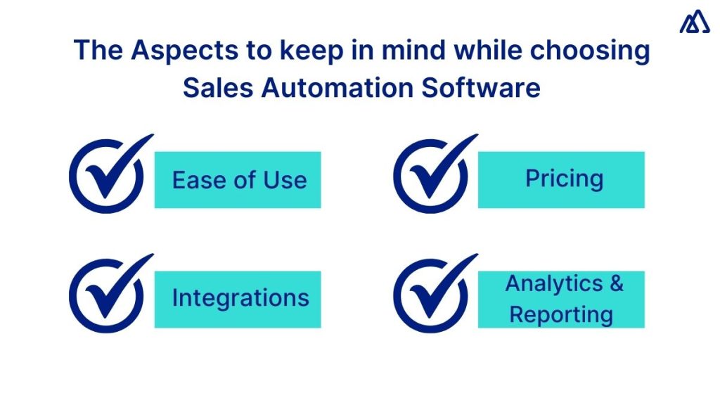 Aspects to keep in mind while choosing Sales Automation Software