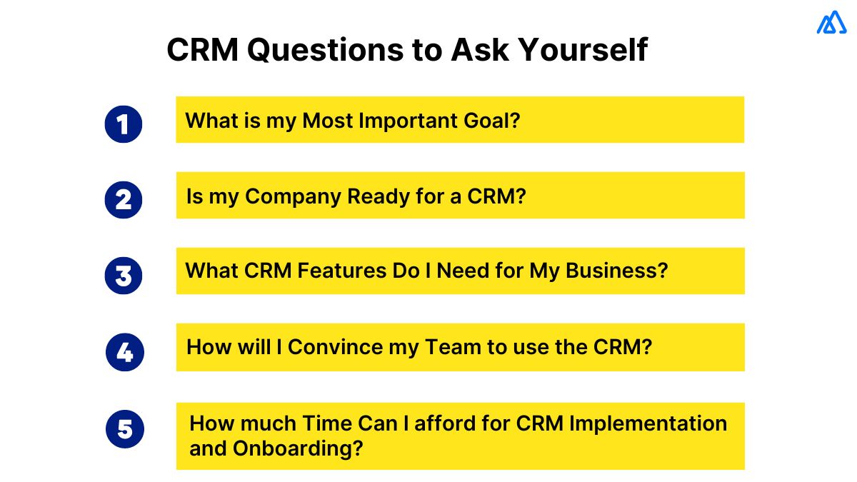 Questions to Ask When Choosing a CRM for Your Small Business