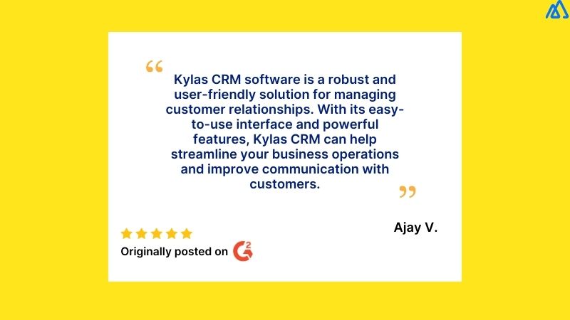 Kylas Customer Review