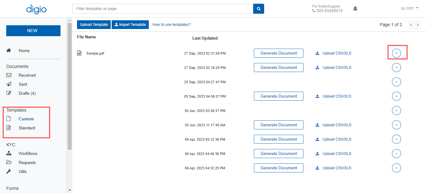 Digio Integration With Kylas CRM