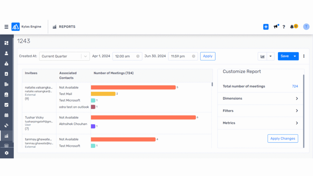 Additional Dimensions and Filters in Meeting Reports