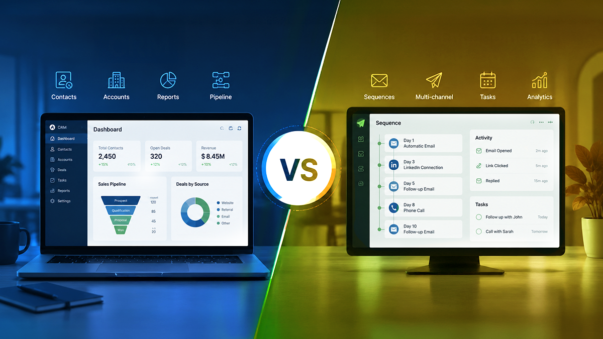 CRM vs Sales Engagement Platform: Do You Really Need Both?